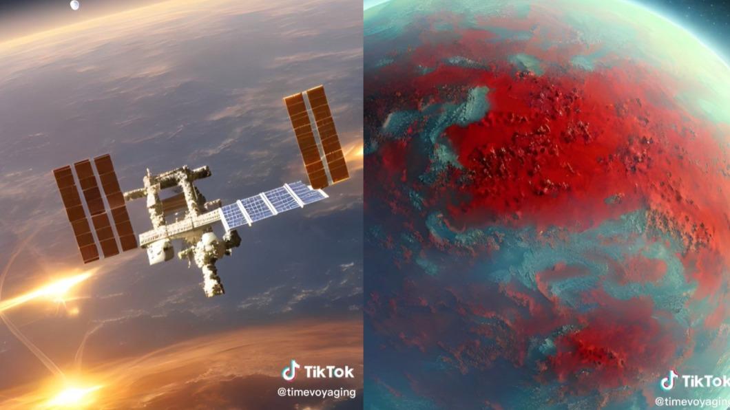 最終人類不得不逃離地球。(圖/翻攝自@timevoyagin TikTok)