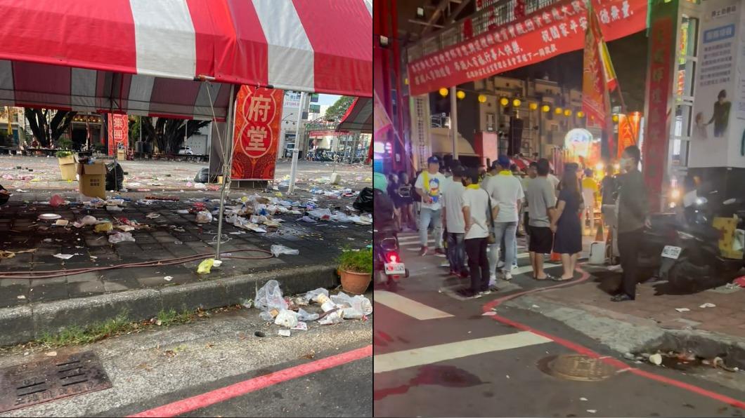 左營宮廟遶境大擾民！周邊交通半殘　微笑公園淪垃圾場