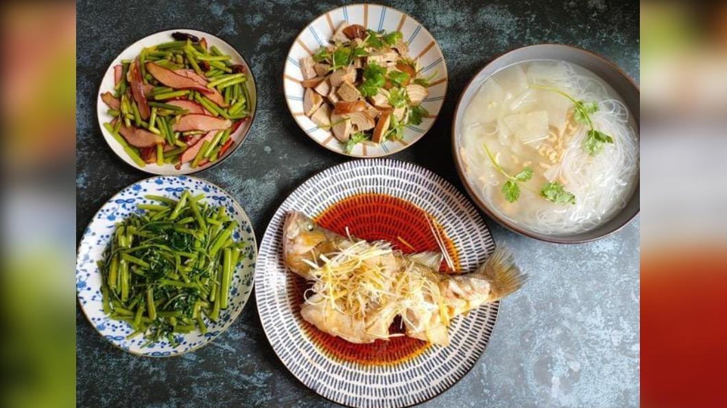 女同事被婆婆要求準備有魚肉飯菜、水果的5人份晚餐。（圖／翻攝自毒姑九賤婆媳討論區臉書）