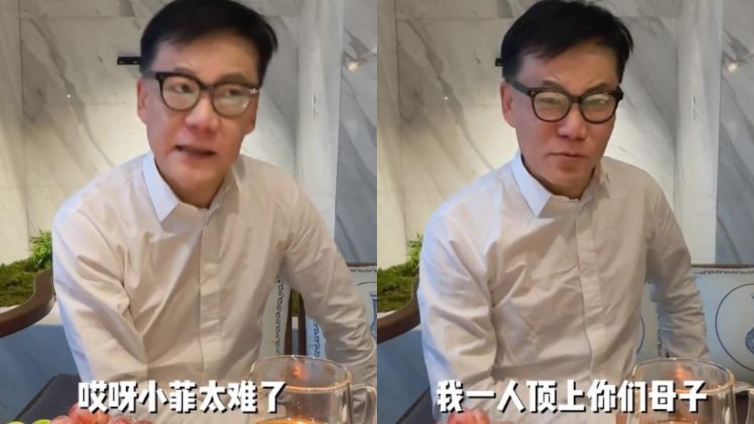 李國慶以自己為例,要汪小菲打起精神。(圖/翻攝自李國慶抖音)