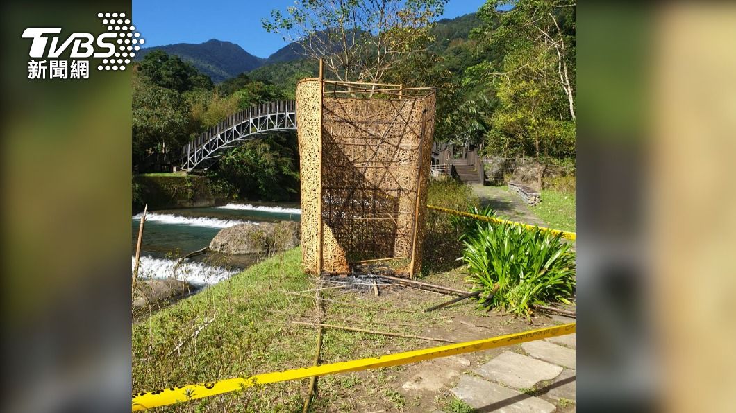 才啟用10天!烏來原民藝術裝置遭破壞 族人批:祖靈不容
