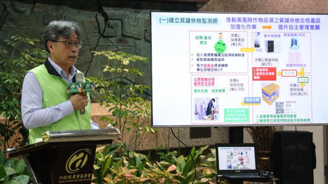 農委會稱農產品農藥殘留可能與季節、抽樣時間點等因素有關。(圖/農委會提供)