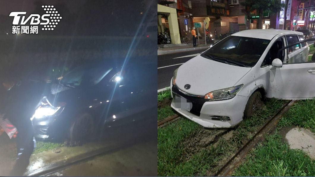 轎車即將進站!高雄輕軌1夜2誤闖 醉男尾隨列車險進月台