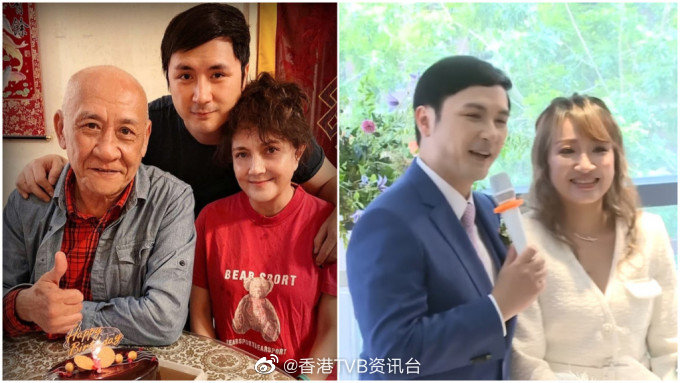 兒子李泳豪10月迎娶台灣女友,施明未出席。(圖/翻攝自微博)