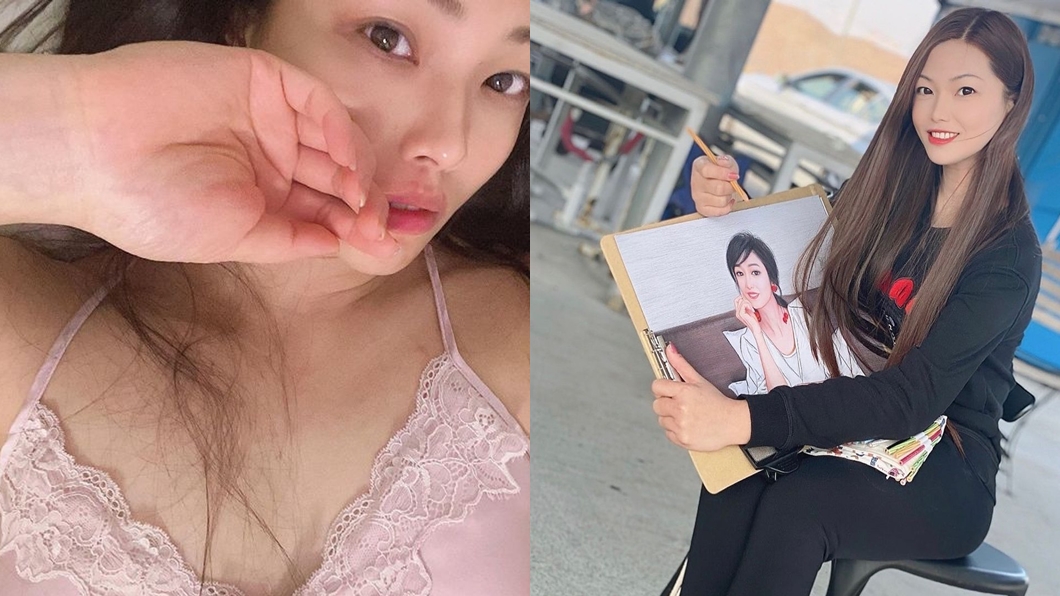 李龍基嫩妻Chris身材火辣也熱愛繪畫。(圖/翻攝chris IG)