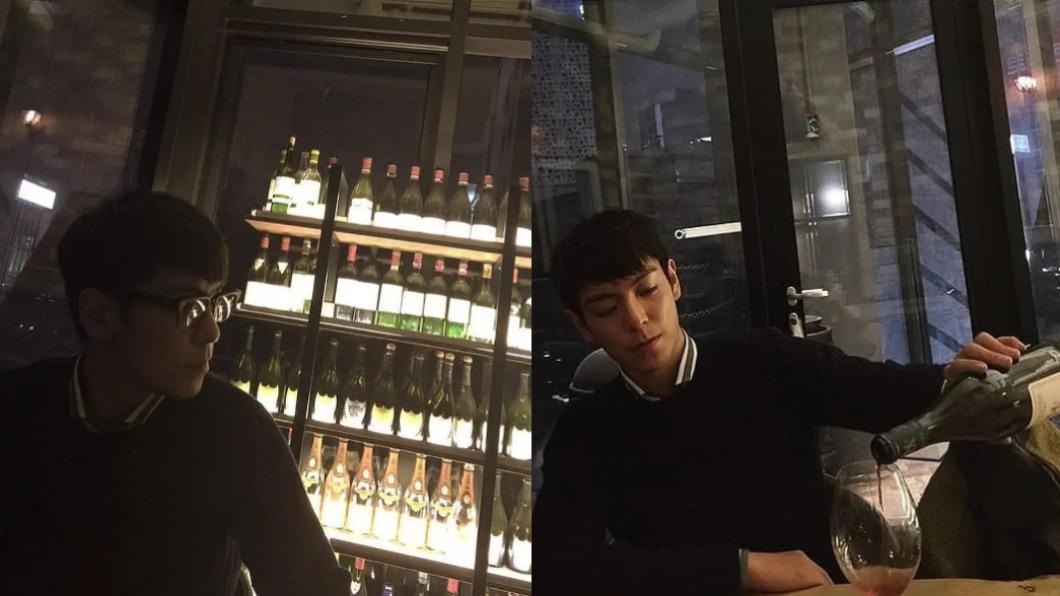 T.O.P在4月推出自己的紅酒品牌「T‘SPOT」。（圖／翻攝自Twitter）