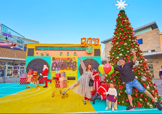 華泰名品城於今年推出「驚喜玩聖誕」活動。(圖/翻攝自GLORIA OUTLETS 華泰名品城臉書)