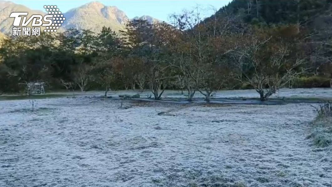 武陵農場結霜了! 「一片銀白色」仙氣裊繞如仙境