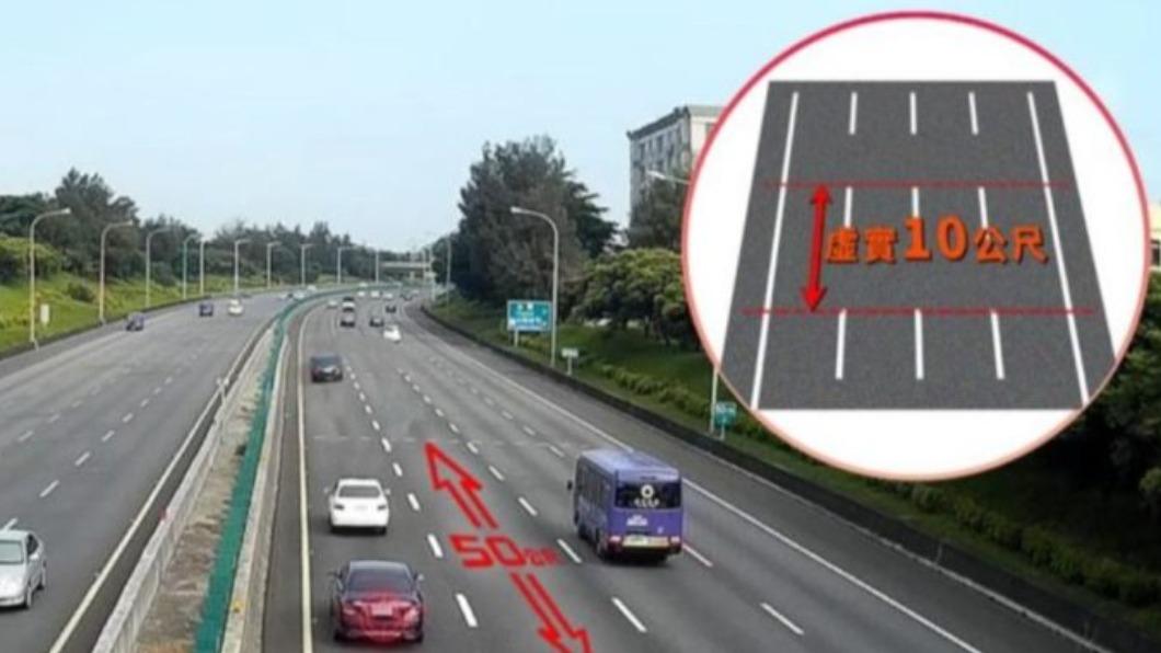 在公速公路要保持安全距離確保行車平安。(圖/ 國道警察局提供)