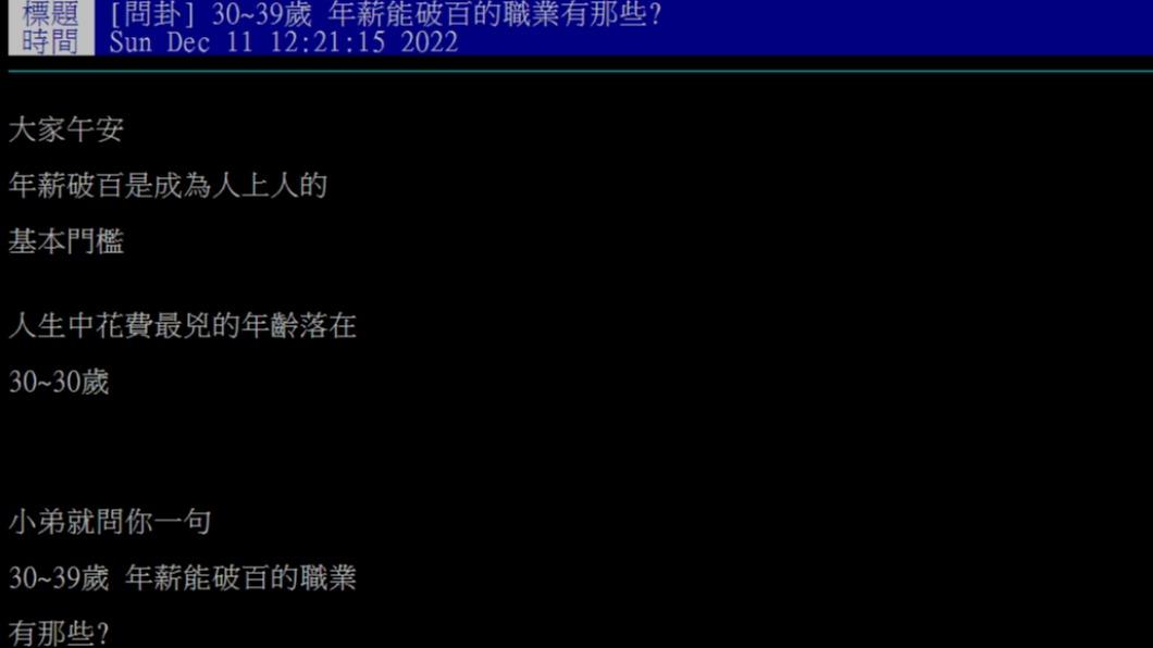 原PO發文。（圖／翻攝自PTT）