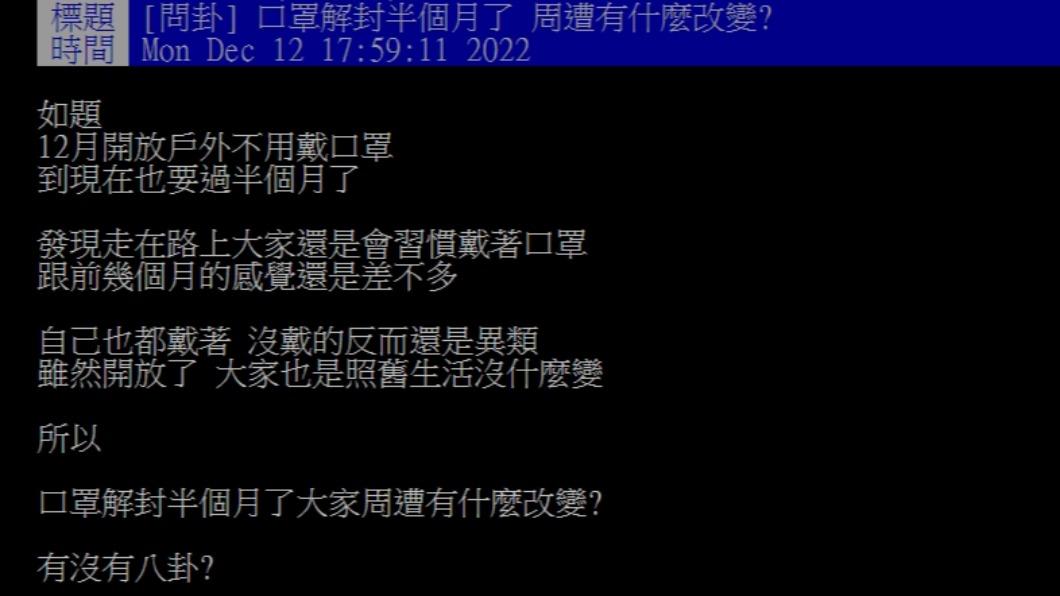 原PO發文。（圖／翻攝自PTT）