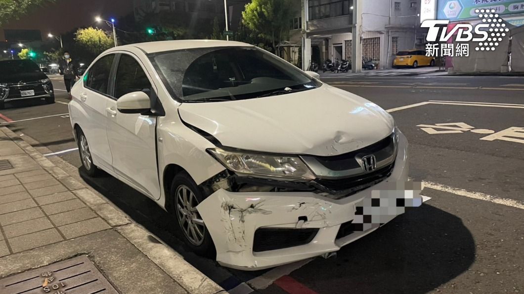 劉男的轎車。（圖／TVBS）