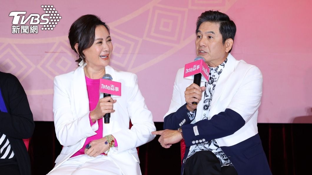 陳亞蘭、洪都拉斯在《加油喜事》首映會上妙語如珠。(圖/黃城碩攝)
