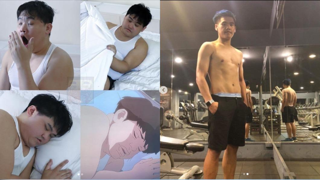 他曬出以前纖瘦的模樣,令網友震驚。(圖/翻攝自Lonelyman IG)