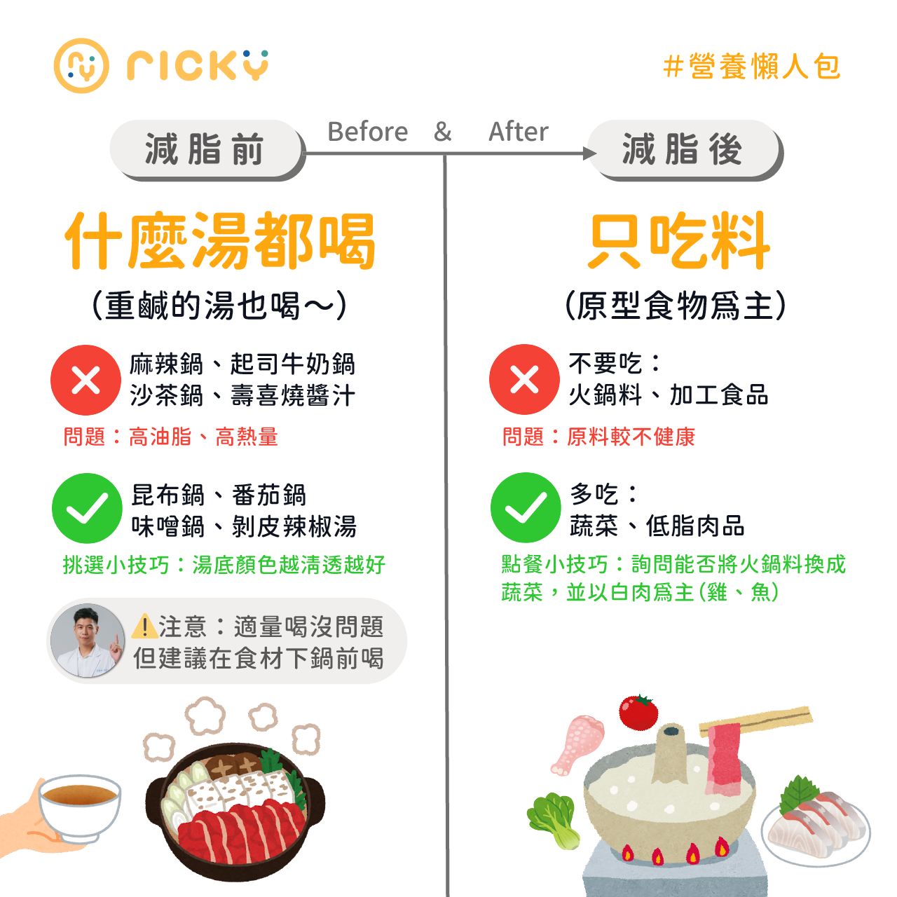 NG習慣—吃鍋愛喝湯。(圖/翻攝自張家祥營養師臉書)