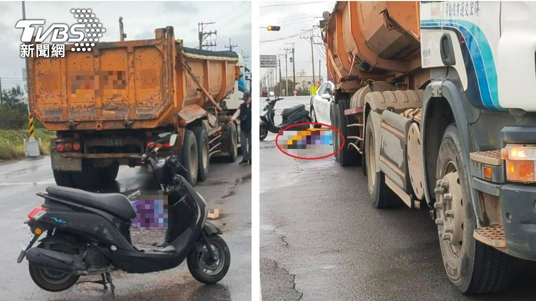 西濱機車、砂石車對撞!騎士疑遭輾爆頭 腦漿外溢亡