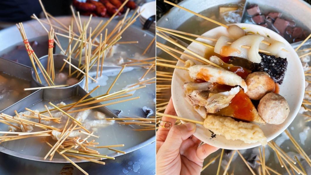 一大鍋的關東煮，裡面有滿滿各式的食材。（圖／傻妞吃台南提供）  