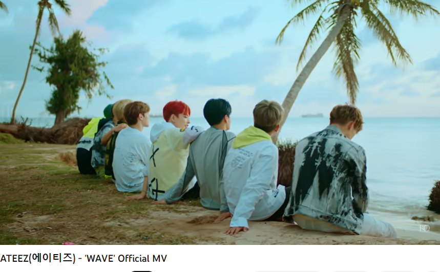 ATEEZ的歌曲〈WAVE〉。(圖/翻攝自KQ ENTERTAINMENT YouTube)