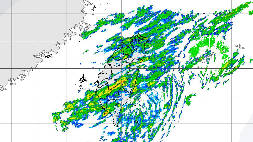 今全台各地皆為陰雨的天氣。（圖／中央氣象局）
