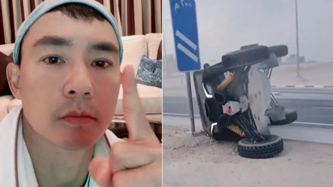 劉畊宏出車禍!打滑猛撞「90度翻車」受困 路人猛衝救人