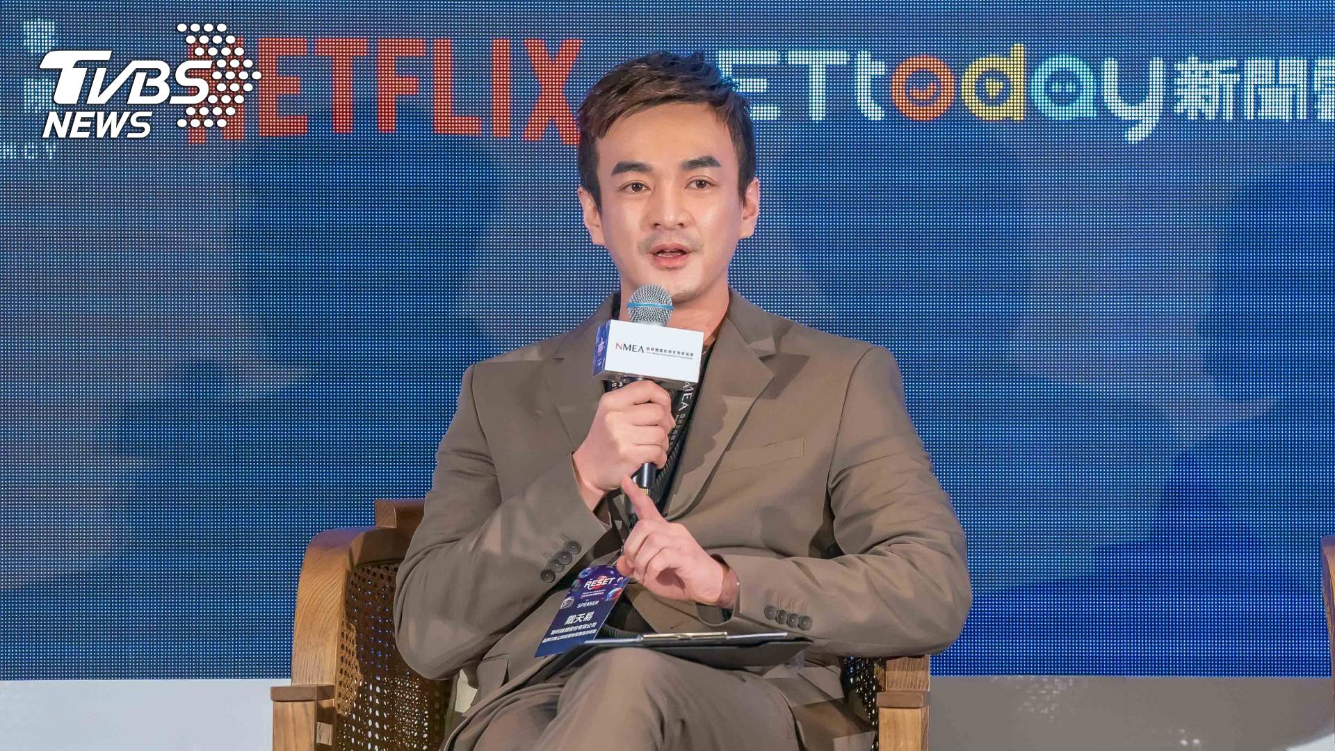 TVBS品牌行銷暨公關部總監戴天易分享，內容要走出國際，產生具在地性的「文化共感」是關鍵因素。(圖TVBS提供)