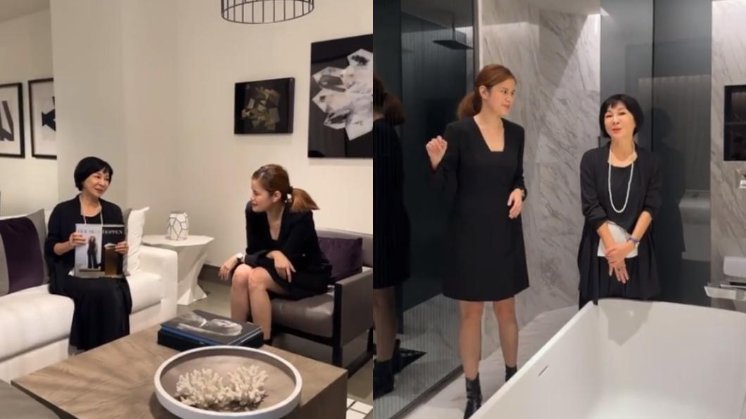 吳淡如相當喜歡員工宿舍的裝潢設計。(圖/翻攝自地產秘密客Ting & Sam臉書)