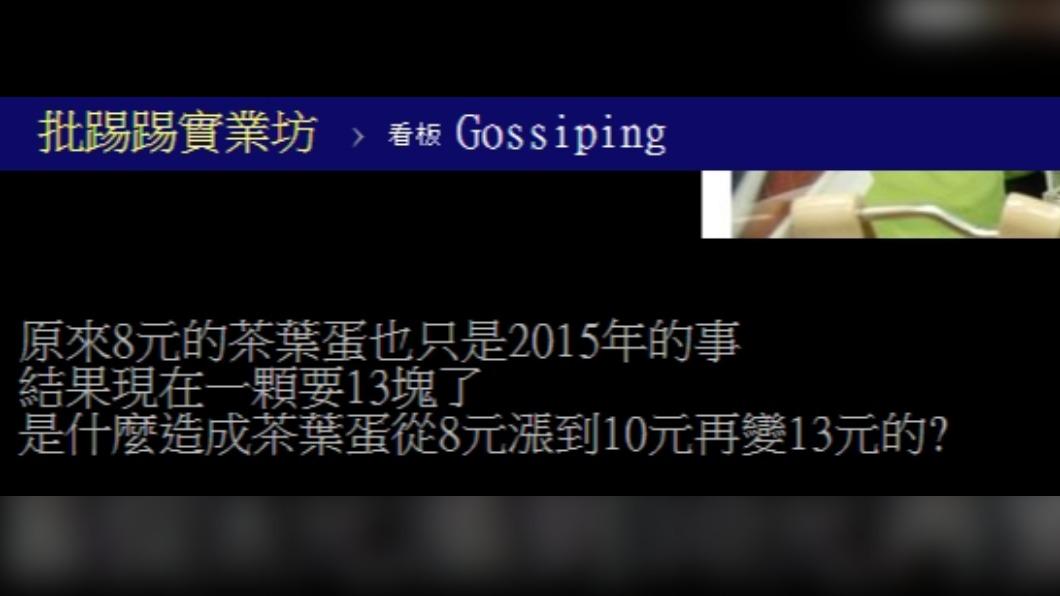 網友們紛紛回憶自己印象中茶葉蛋的價格。(圖/翻攝自PTT)