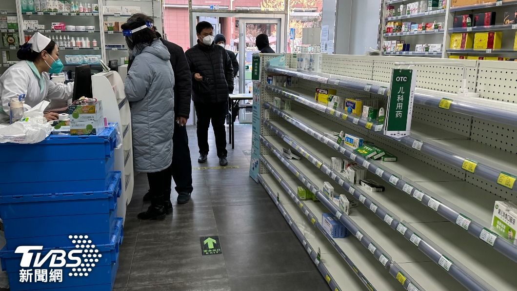 擔心疫情捲土重來,大陸多地掀起搶購成藥的熱潮。(圖/達志影像美聯社)