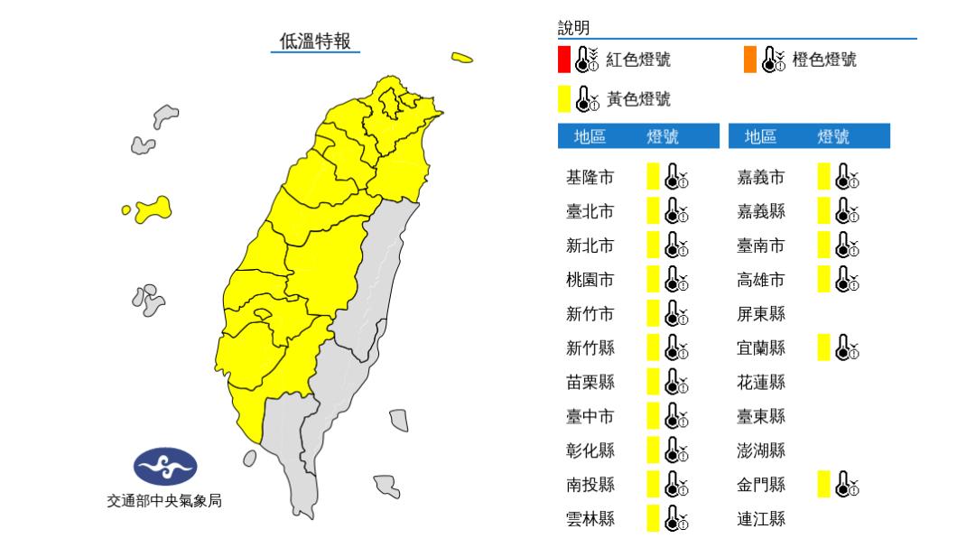 今轉乾冷晴到多雲僅東部短暫雨 明寒流又襲十度以下低溫