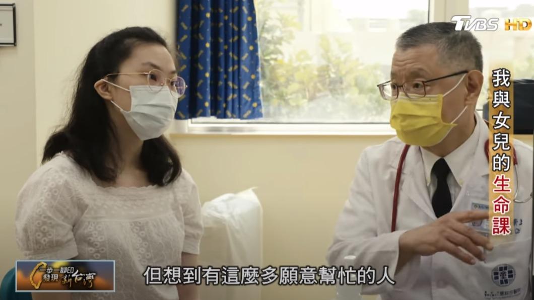 罕病畫家于昕蕎與遲景上醫師（圖／TVBS）