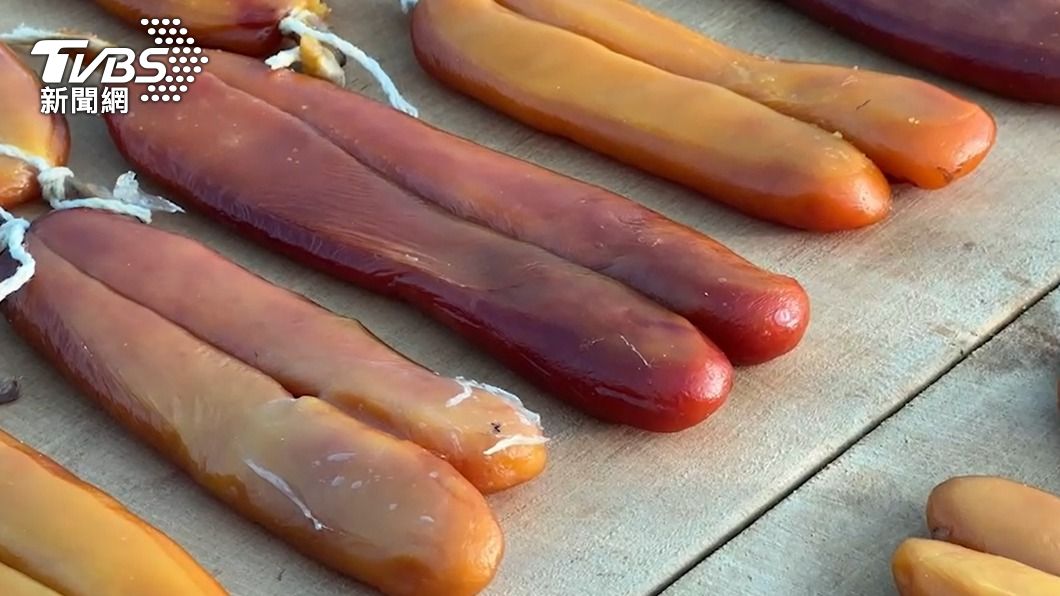 今年烏魚子價格上漲。（圖／TVBS）
