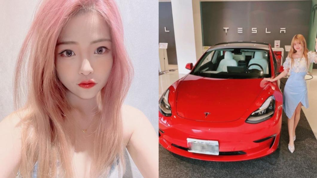 米砂將愛車命名為「頂級美女」。（圖／翻攝自米砂IG）