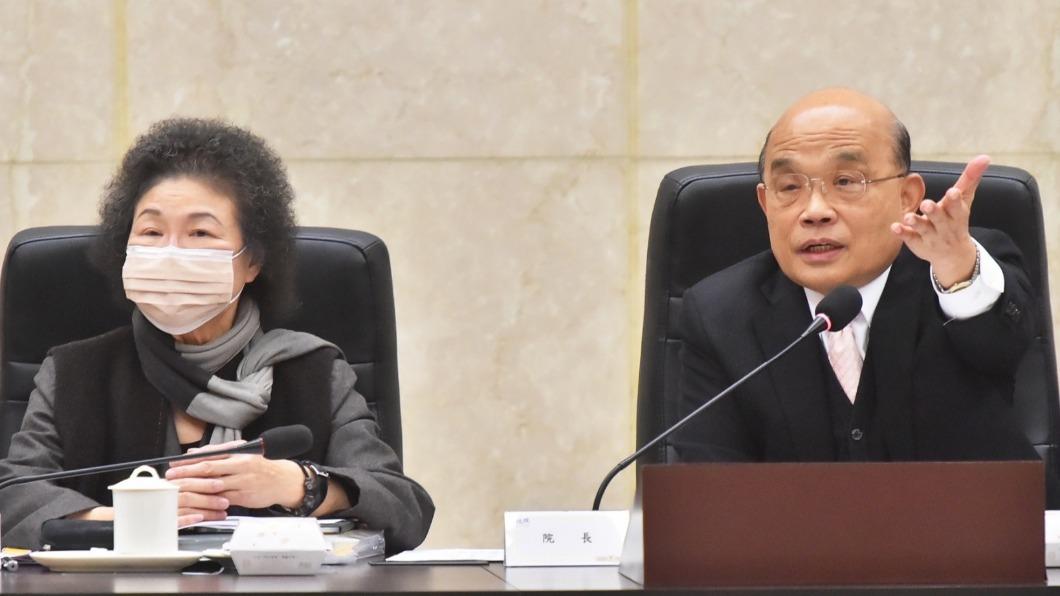 蘇貞昌今出席「監察院111年巡察行政院會議」。（圖/政院提供）