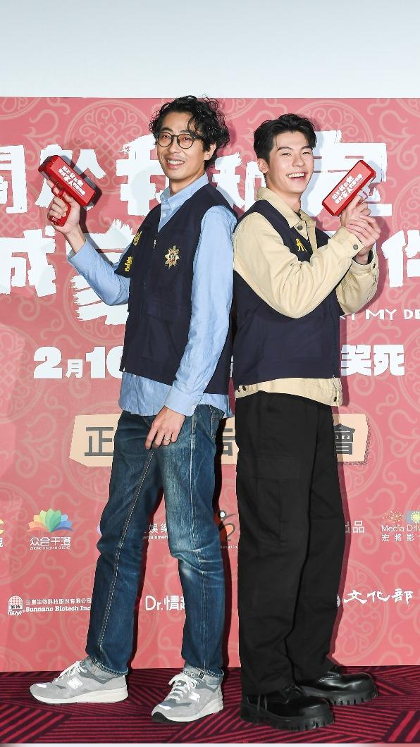 馬念先(左)首次和許光漢合作,笑稱在女性朋友圈地位提升。(圖/金盞花大影業提供)