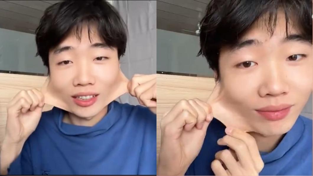不是套絲襪!嫩男臉皮能離奇拉長 網驚喊:是魯夫本人吧