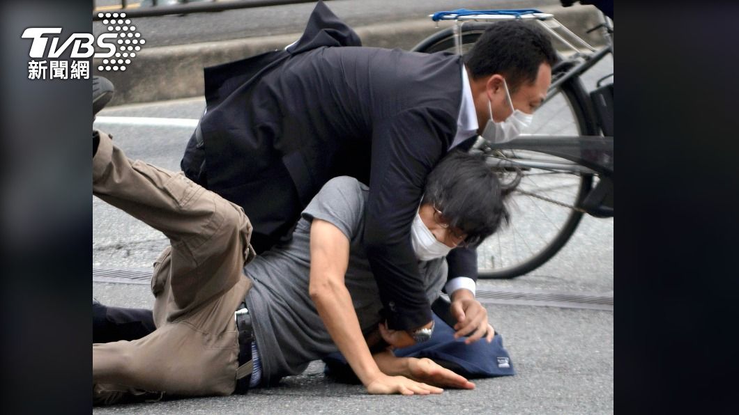 山上徹也當場遭到逮捕。(圖/達志影像美聯社)