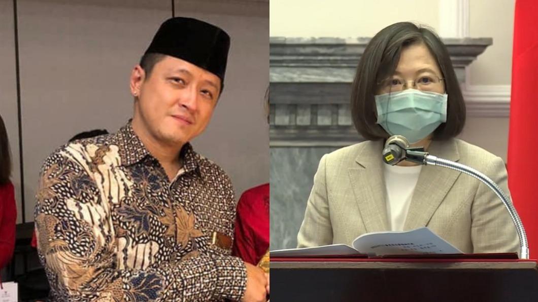 曾代表民眾黨參選立委的何景榮、總統蔡英文。(圖/翻攝自何景榮臉書、TVBS資料畫面)