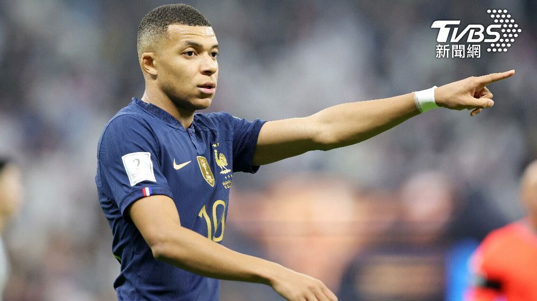 法國前鋒Kylian Mbappé。(圖/達志影像美聯社)