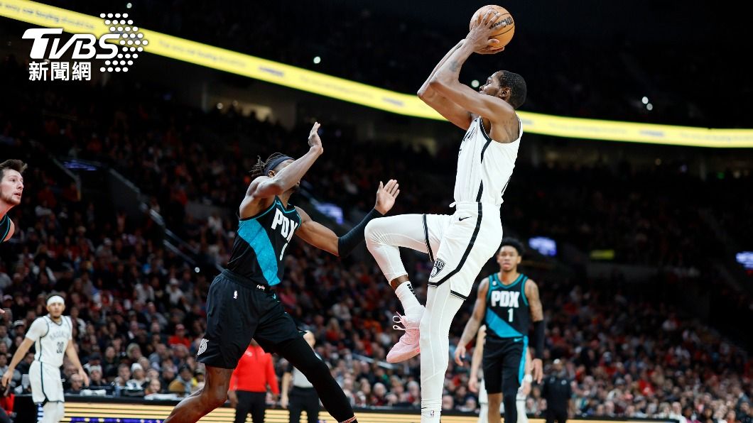 籃網在杜蘭特的帶領下以21勝12負的戰績位列東區第4。（圖／達志影像路透社）