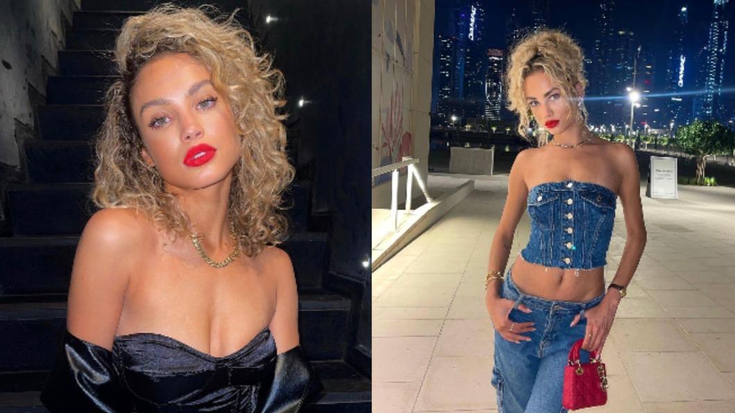 外媒指出比利時辣模博特倫是姆巴佩新歡。(圖/翻攝自rose_bertram IG)