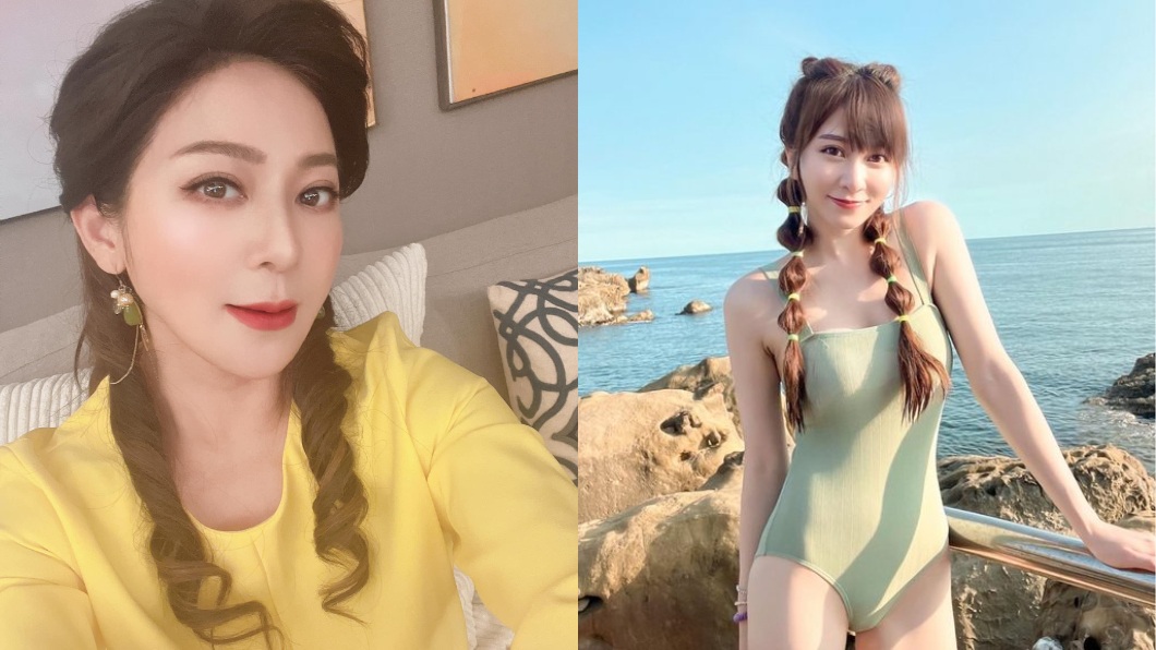 這位混寫女星就是筱崎泫。(合成圖/翻攝自王彩樺臉書和PTT)