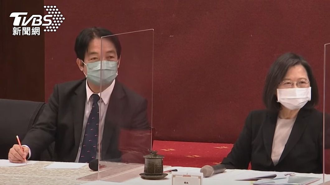 副總統賴清德與總統蔡英文。(圖/TVBS)