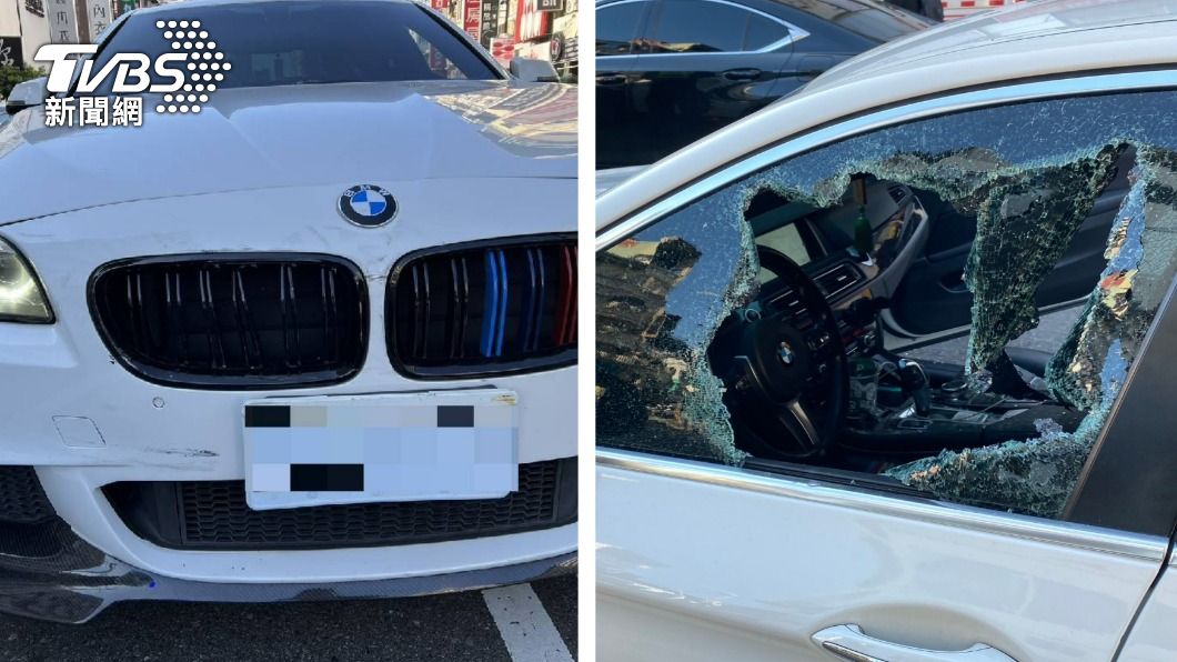 等紅燈睡著!BMW男喝酒狂歡到通宵 撞凹警車遭破窗逮捕