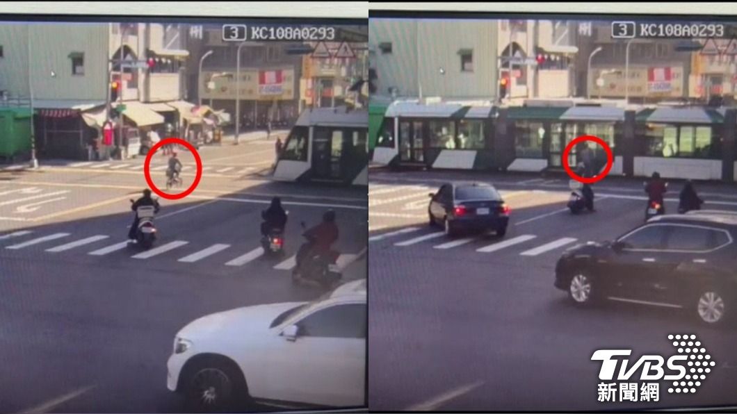 高雄輕軌又被撞…鐵馬伯直直撞A上列車 警察到場人不見了