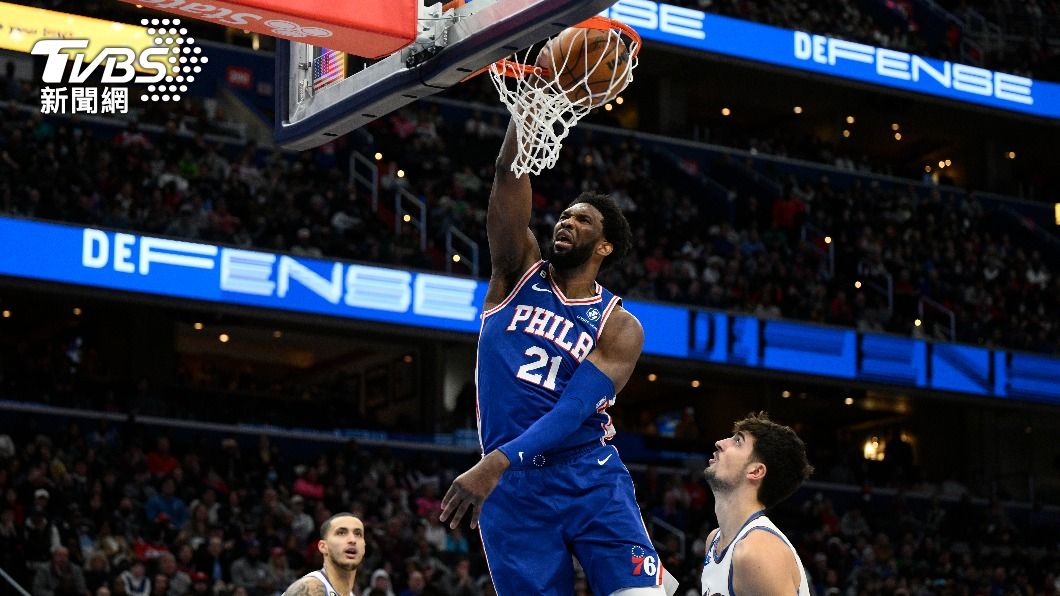NBA恩比德轟48分超越張伯倫紀錄 76人仍不敵巫師