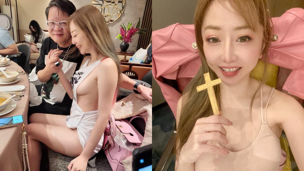 T妹曾與資深男歌手鄭進一合影。(圖/翻攝自T妹 Tiffany臉書)