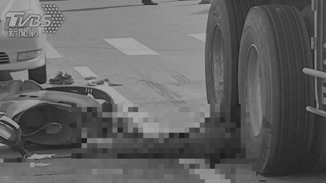 老翁遭輾死亡。(圖/TVBS)