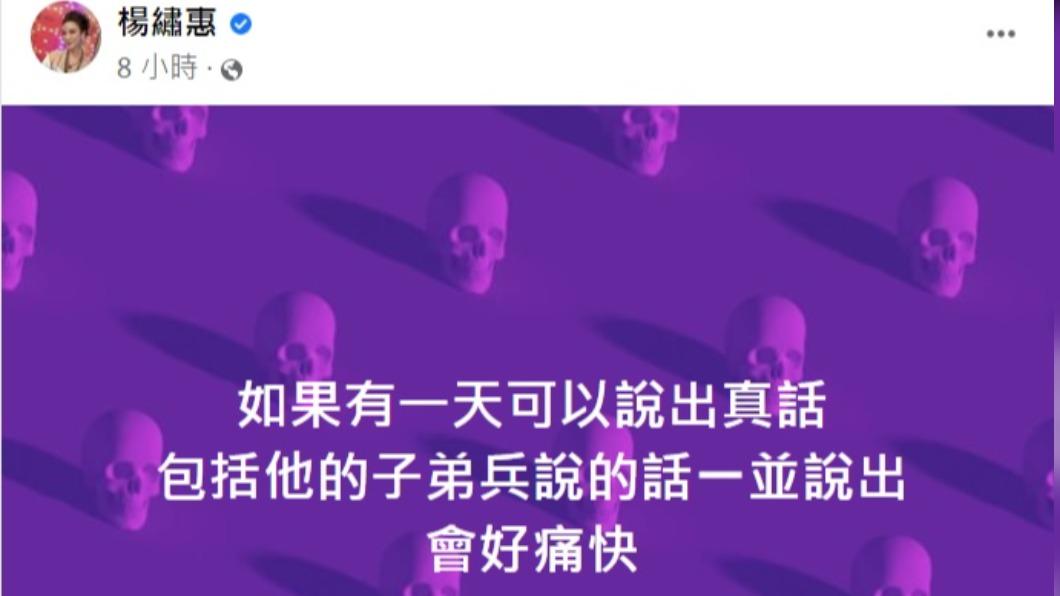 楊繡惠深夜開砲。(圖/翻攝自楊繡惠臉書)
