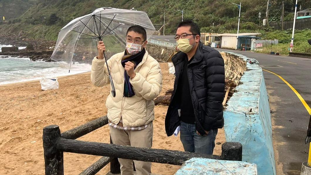 基隆市長謝國樑親自到場了解。(圖/翻攝自謝國樑臉書)