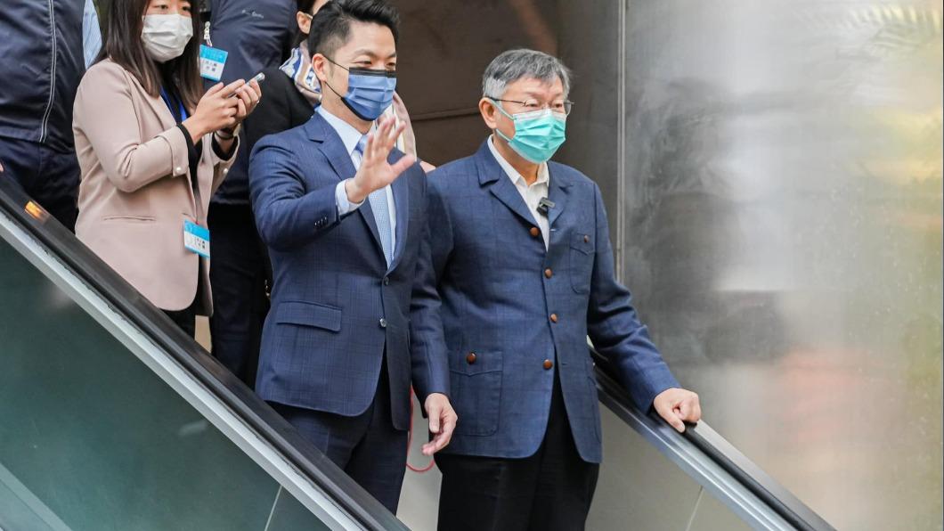 台北市長蔣萬安與前市長柯文哲。(圖/翻攝自蔣萬安臉書)